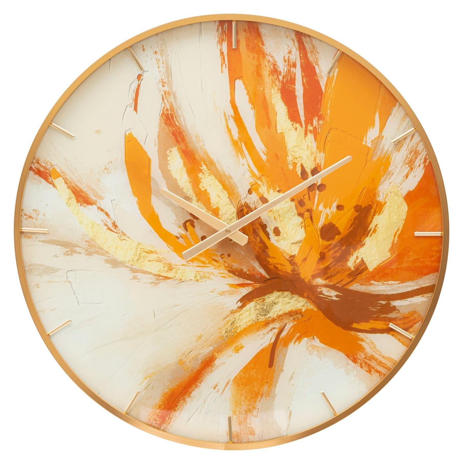 Mauro Ferretti Analoge Wandklok met Glazen Wijzerplaat, Diameter: 60 cm
