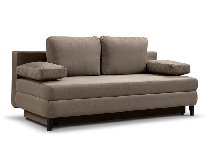 Schlafsofa Sorto 2,5-Sitzer , 200cm , Cord , braun-beige