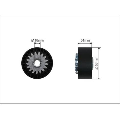 CAFFARO Spannrolle, Keilrippenriemen 3668 für Citroën RENAULT NISSAN