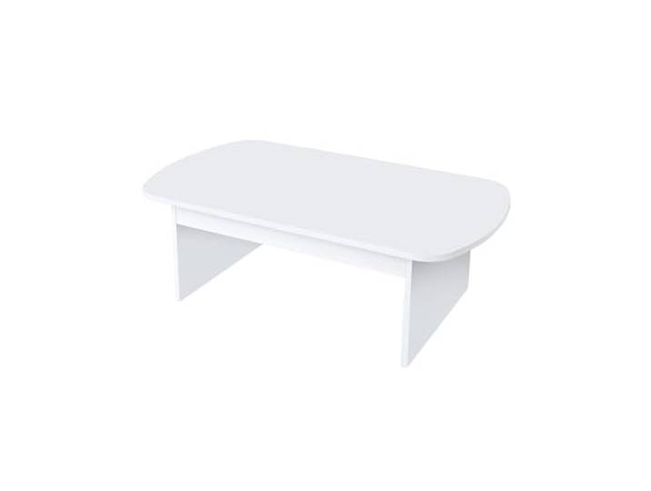 Hanah Home Modern White Coffee Table, 105 x 60 x 35 cm 100% Melamine Coated Particle Board, 18 mm Thickness, PVC Edgebanding Stylish & Functional Design for Any Space