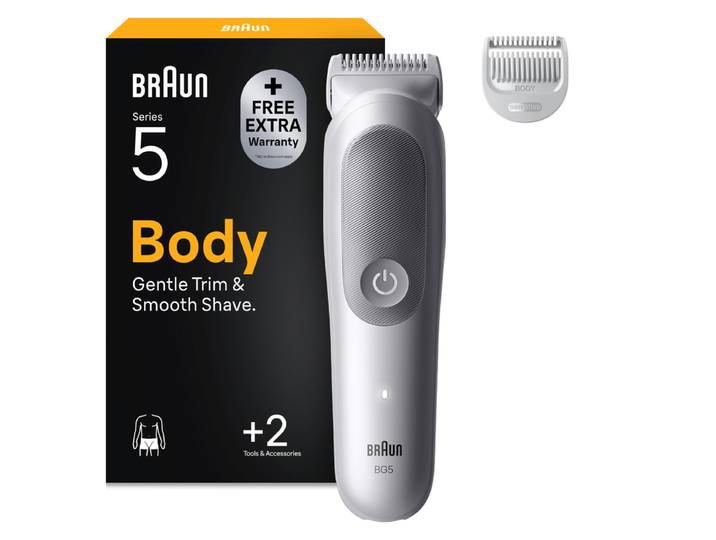 BRAUN BS Styler BG5500 Tondeuse pour le corps 3-en-1 - Technologie SkinGuard - 100 % étanche