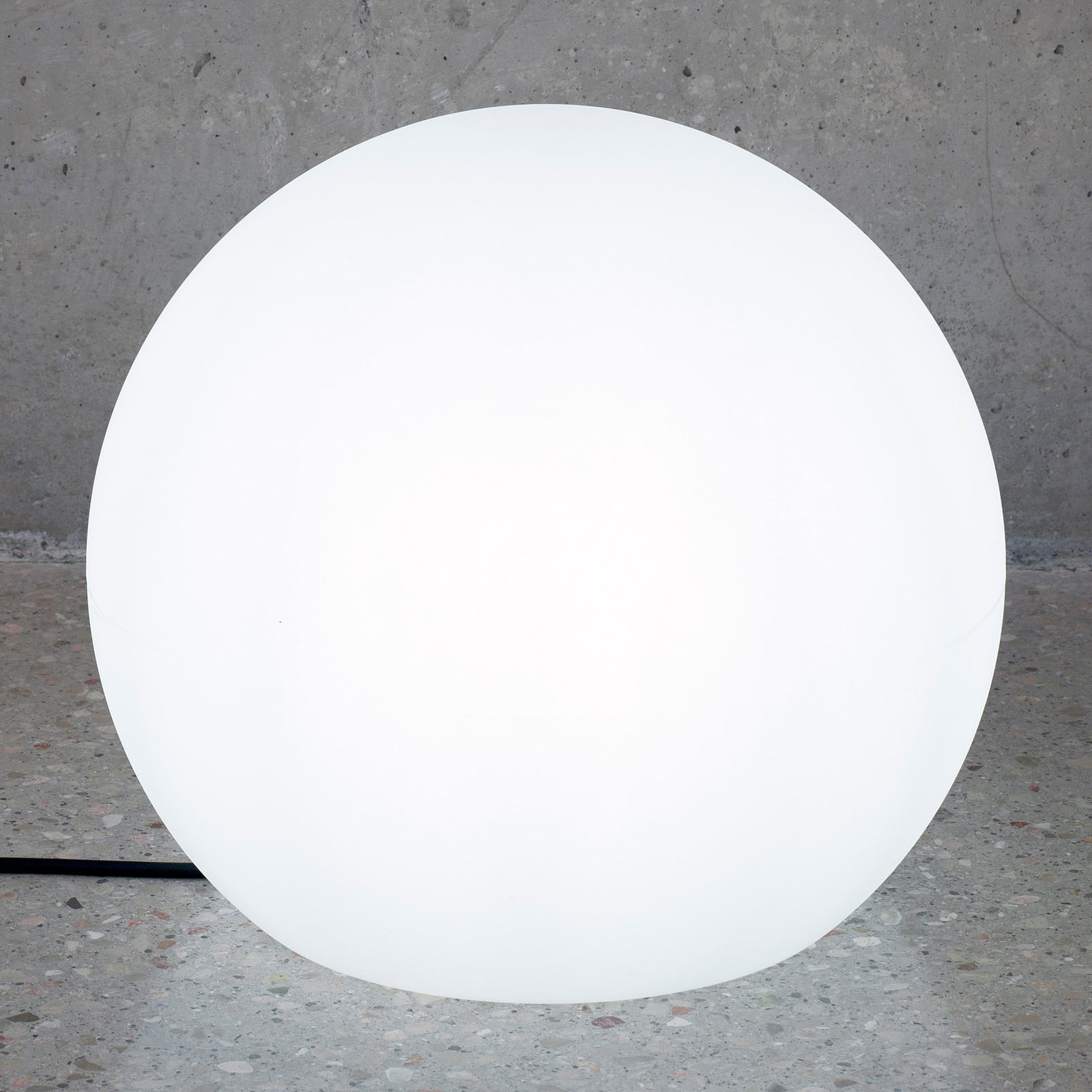 Newgarden Buly bolvormige vloerlamp wit voor tuin en terras, Ø 40 cm