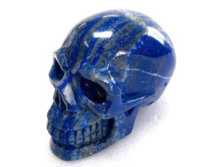 Lapis Lazuli naturel sculpté cristal crâne cristal guérison