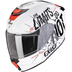 Scorpion Exo, Motorradhelm, Scorpion Exo-JNR Air Boum Weiss / Schwarz L (L, 52 - 53 cm)