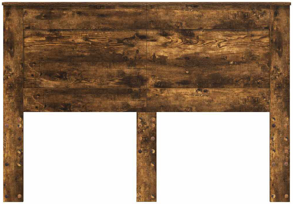 17 Stories Panel Headboard Smoked Oak Queen