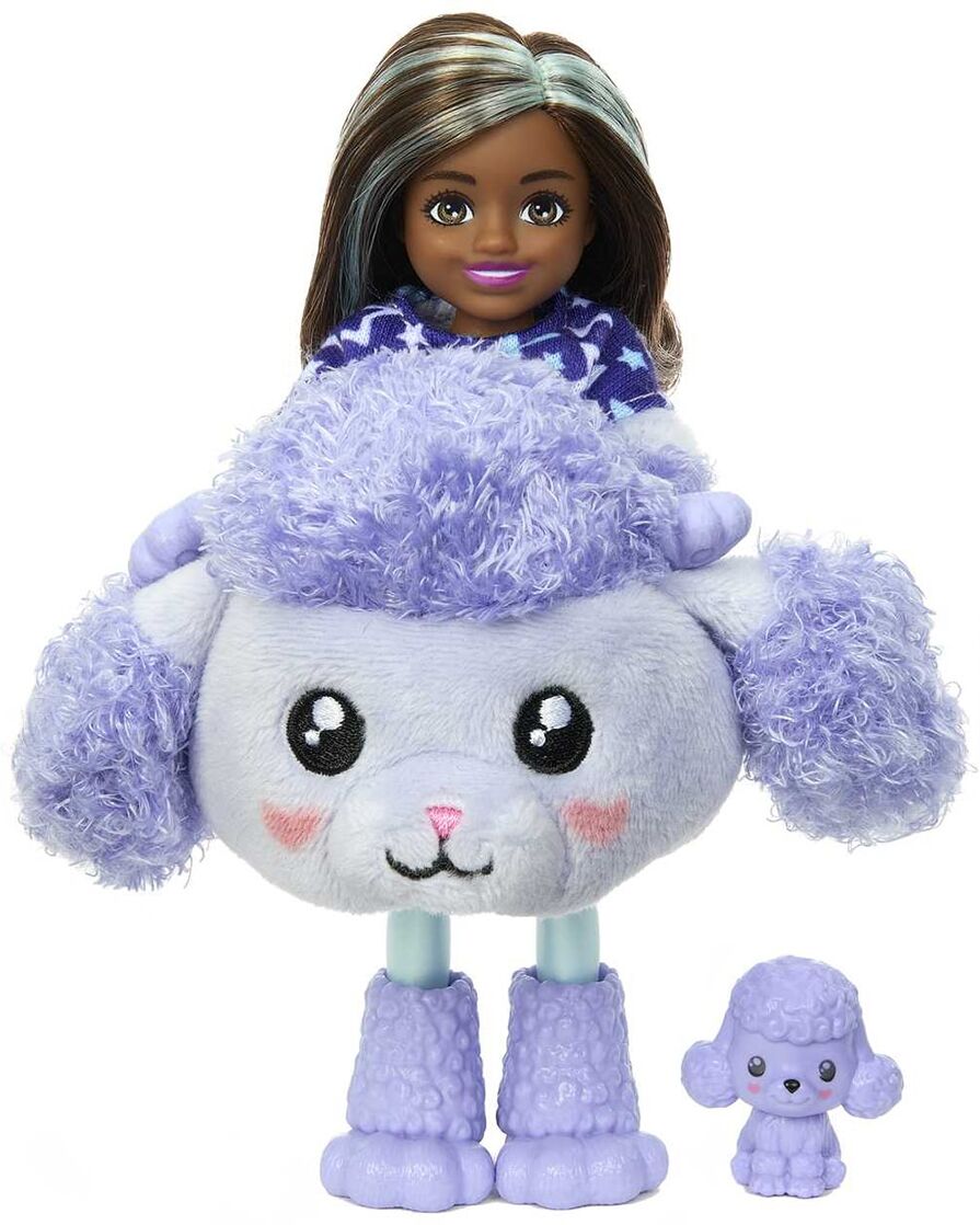 Barbie Chelsea Cutie Reveal Muñeca con disfraz de caniche.