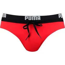 PUMA Swim Logo Brief Badehose Herren 02 - red XS