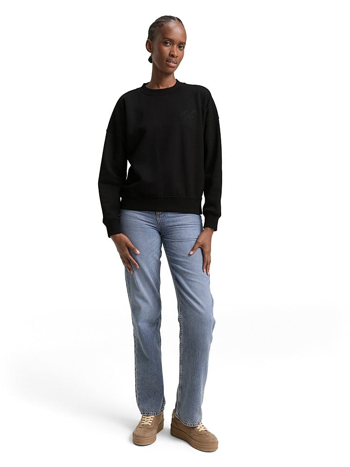 Tom Tailor Sweatshirt in Schwarz - M