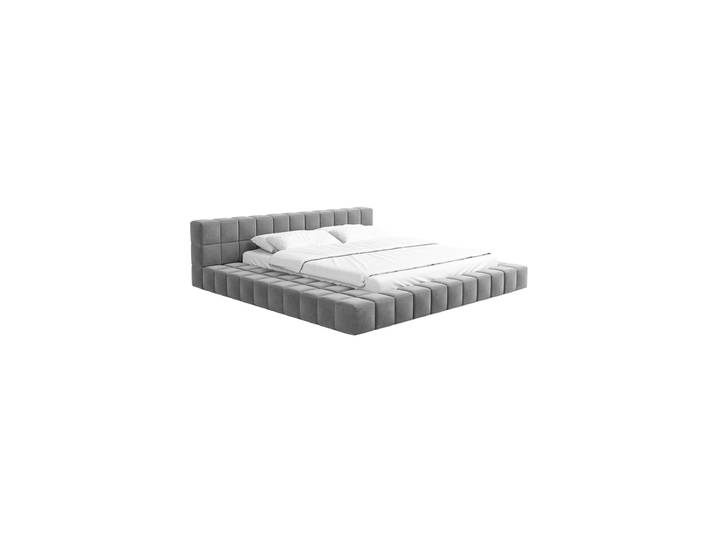 Design Polsterbett „Sora“ mit Ablagefach, Samt Grau BLOOMINGLOFT Collection