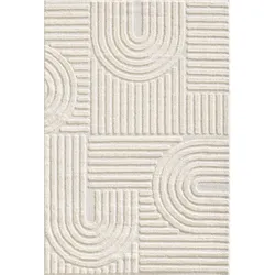 Hochflorteppich Boho Creme ca. 80x150cm