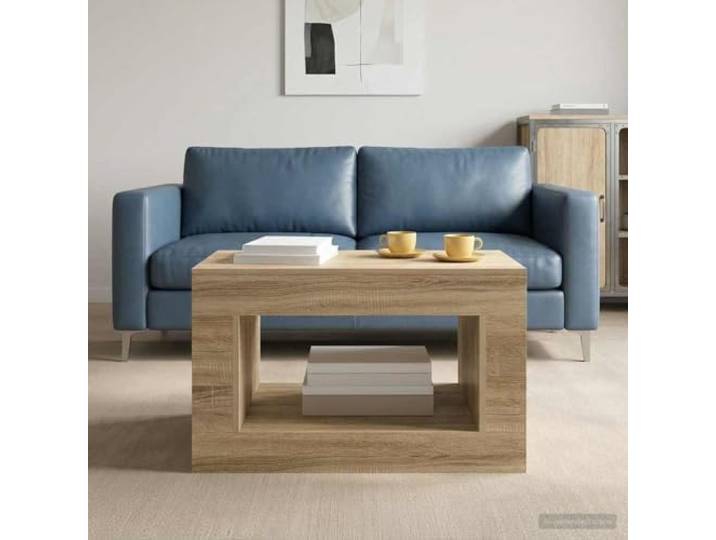 pokgdf Couchtisch Sonoma-Eiche Kompakt Beistelltisch Stabil Wohnzimmer Multifunktional, robuste Konstruktion, einfache Montage, platzsparend, elegantes Design