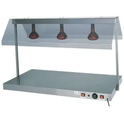 Fimar Buffetplatte mit Infrarotstrahlern - FORCAR PCI 4712 - Ablagefläche 85x64 cm - 2 Strahler