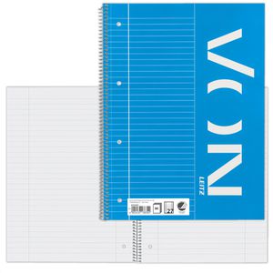 VON-Leitz Collegeblock 45750001, A4, Innenrand, 70 g/m², 80 Blatt, liniert