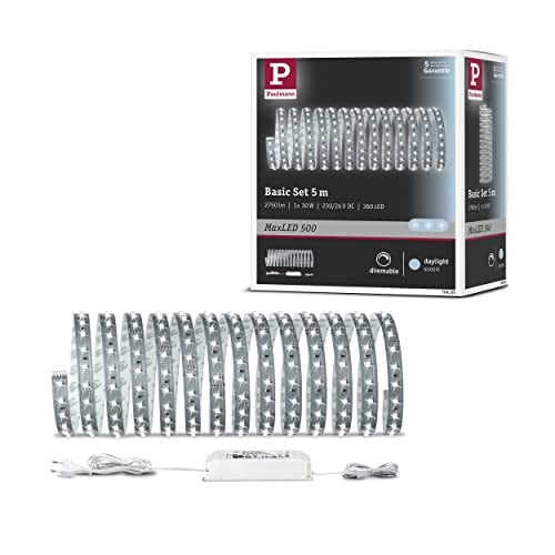 Paulmann MaxLED 500 LED-strip basisset, koelwit, zilver