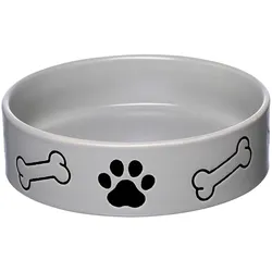 Napf MIKA DOG grau (DH 14x4 cm) - DH 14x4 cm