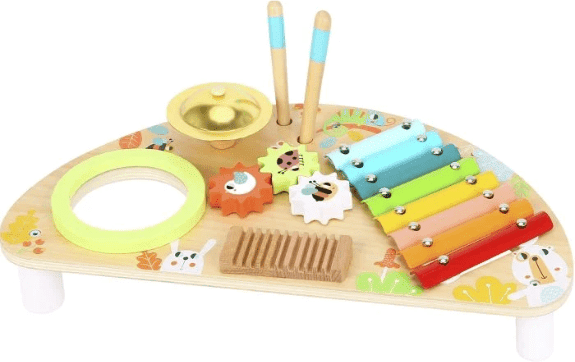 Tooky Toys Wooden Multi Function Music Centre for Ages 2+