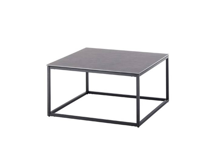 freiraum Couchtisch VARNA, in anthrazit, Glas-Keramik/ Metall - 75x40x75cm (BxHxT)