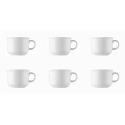 Kaffee-Obertasse - THOMAS TREND - Dekor Weiß - 6 Stück