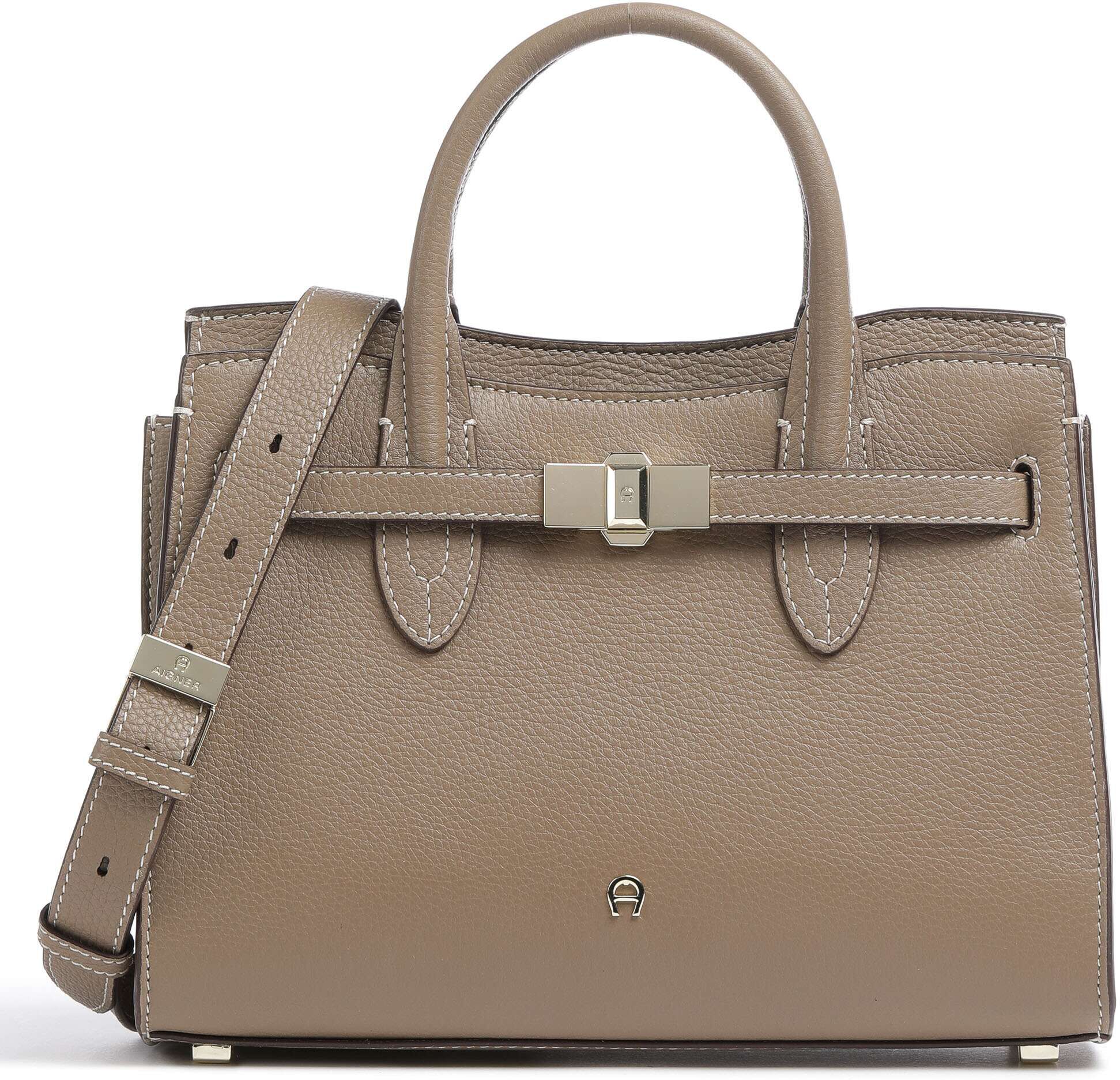 Aigner Farah M Handtasche aus Leder, braun