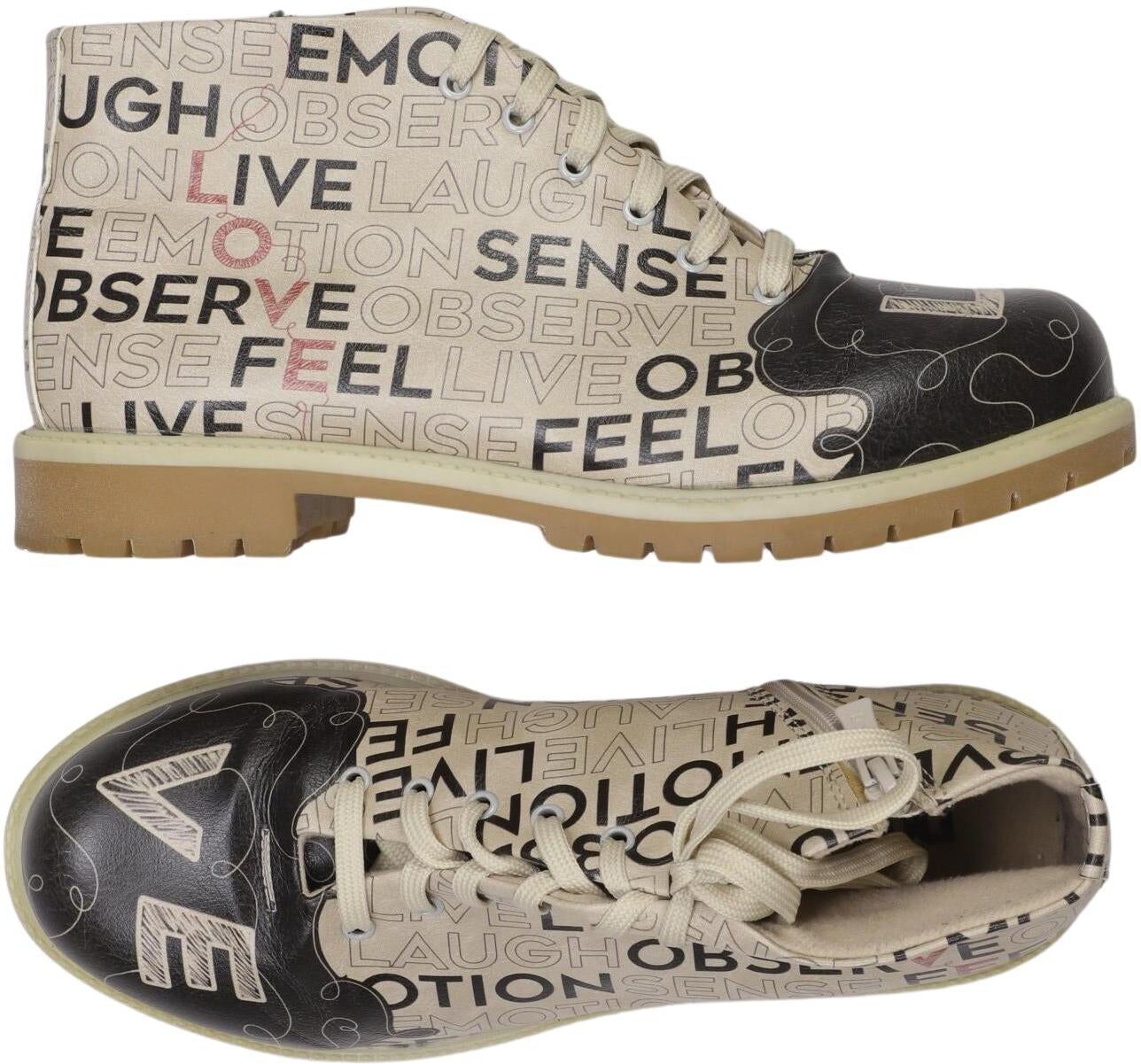 Dogo Damen Stiefelette, Mehrfarbig, Gr. EU 41, Kunstleder - Second Hand