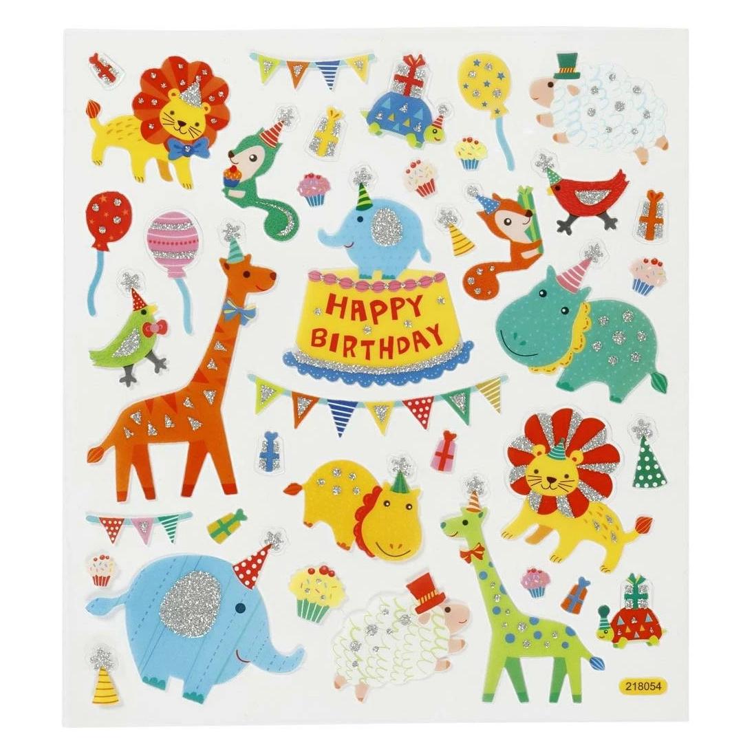 Creativ Company Motivsticker Tiere 1 Blatt (35 Sticker) (27183)