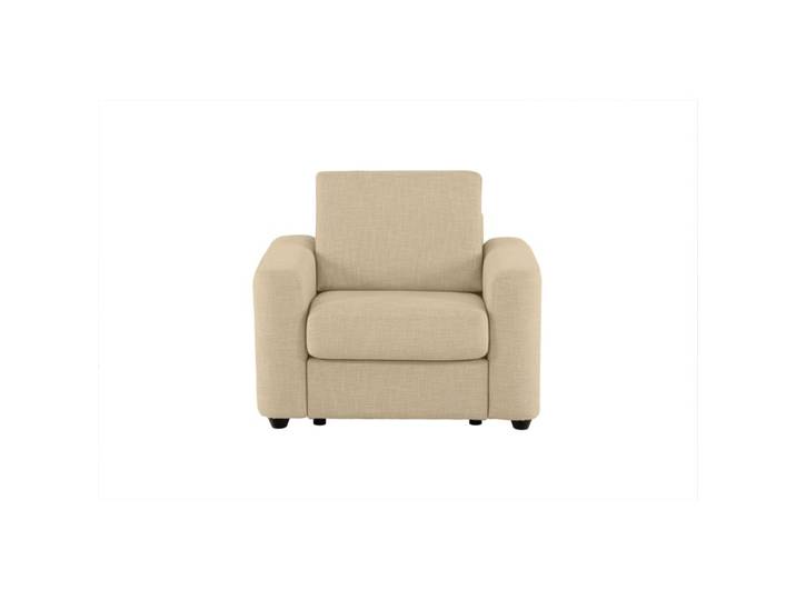 Fauteuil manchettes CURVE NICARAGUA tissu Bergamo mastic