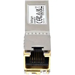 StarTech HP 813874-B21 kompatibles SFP+ Transceiver Modul - 10GBase-T - 30m mit CAT6a, Transceiver, Silber