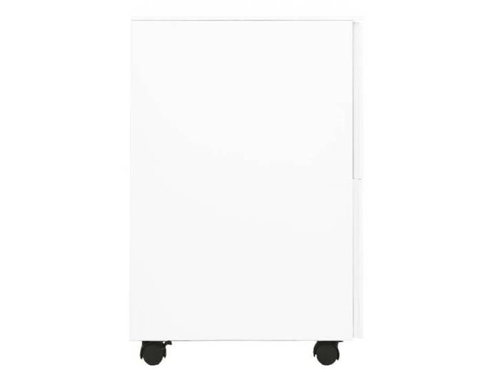Blanc Classeur mobile Armoire de classement JILL'S Blanc 39x45x67 cm Acier LV1195
