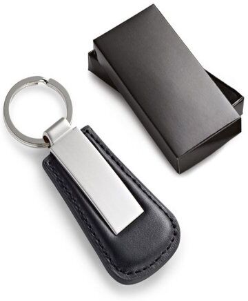 Portachiavi similpelle e metallo in scatola regalo   Elegance Personalizzate o neutre