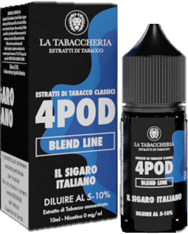 La Tabaccheria Il Sigaro Italiano 4pod Blend Line Aroma Concentrato 10ml Tabacco Kentucky