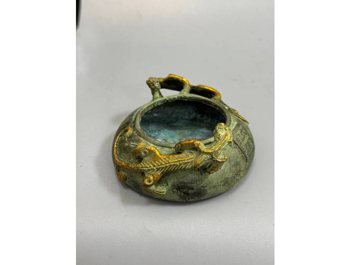 Stylo de lavage antique en cuivre pur doré