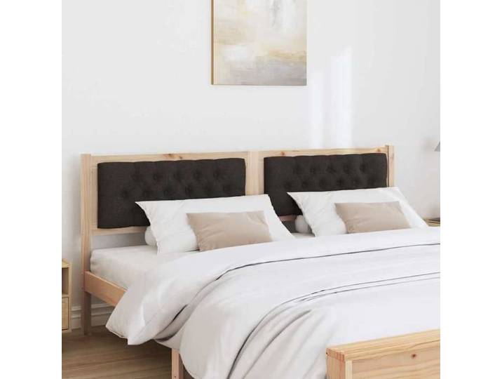 Stable&Durable - Marron - Tête de lit - Autre Marron et noir 180 cm Bois massif en pin - Tête de lit HS875008504