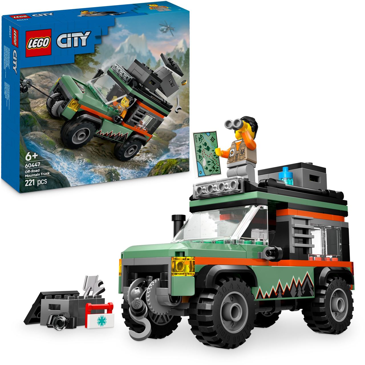 LEGO City 60447 Offroad Geländewagen - Bauspielzeug Set für Kinder