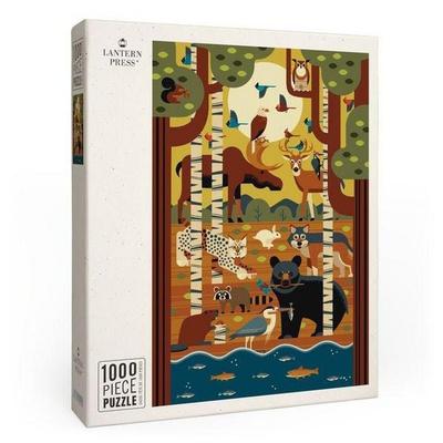 Forest Animals - Geometric- 1000 Piece Puzzle