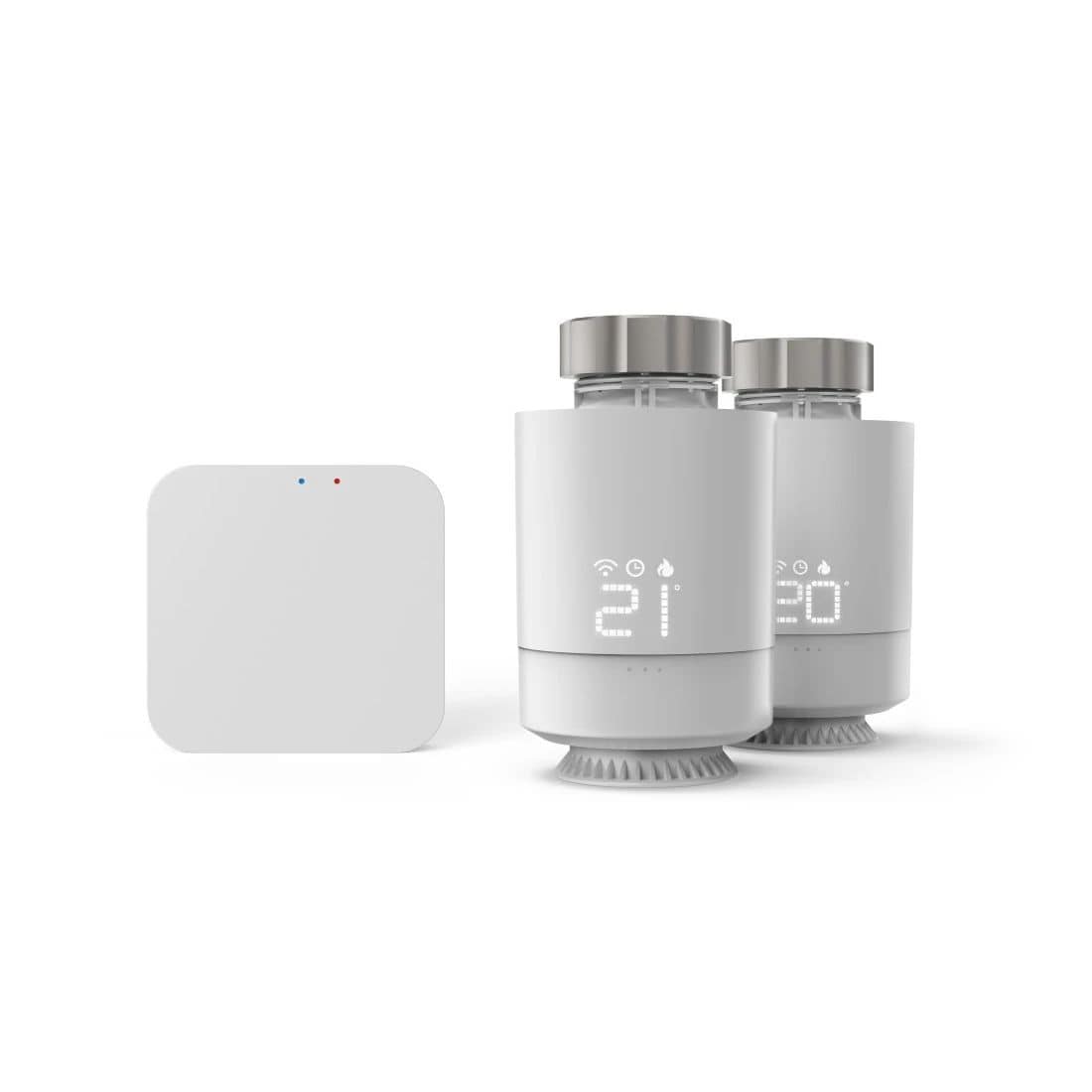 Hama 176662 Starter-Set Wifi/ZigBee (2x smartes Heizkörperthermostat + Wlan Wlan (Weiß) 00176662