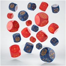 Q-Workshop Crosshairs Compact D6 - Cobalt & Red (20 Würfelset) 297049
