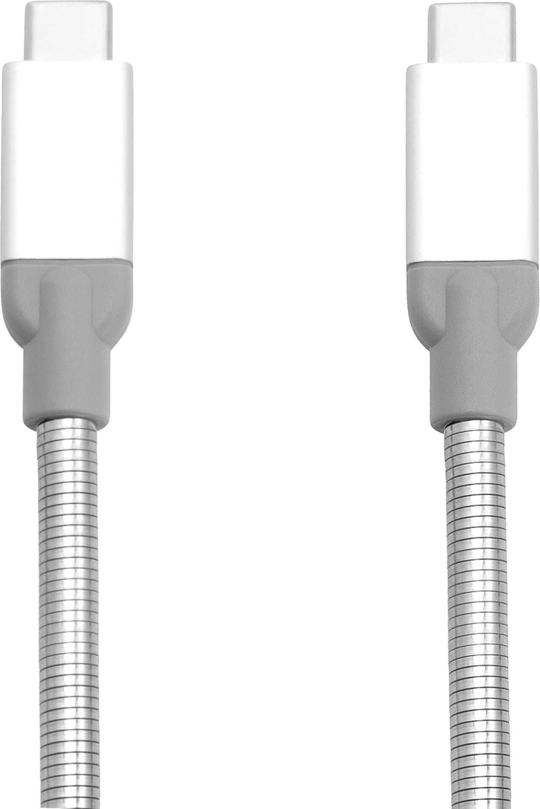 Verbatim Sync & Charge USB-C naar USB-C 3.1 kabel, Stainless Steel, 30 cm