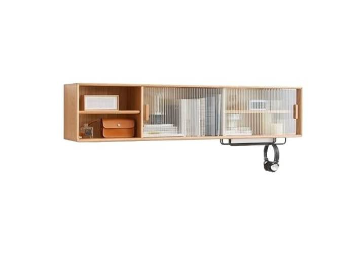 Kaffeebarschrank Wandschrank aus massivem Holz, moderner, minimalistischer Wand-Sideboard-Aufbewahrungsschrank Eichenholz, nordischer Küchen-Wandschrank Buffetschrank mit Stauraum(1000*280*350mm)