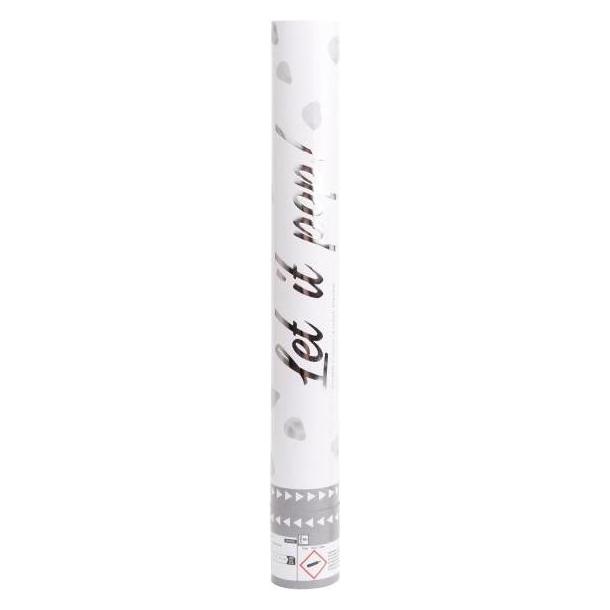 Amscan Konfettikanone 40cm Rosenblätter weiss (35696467)