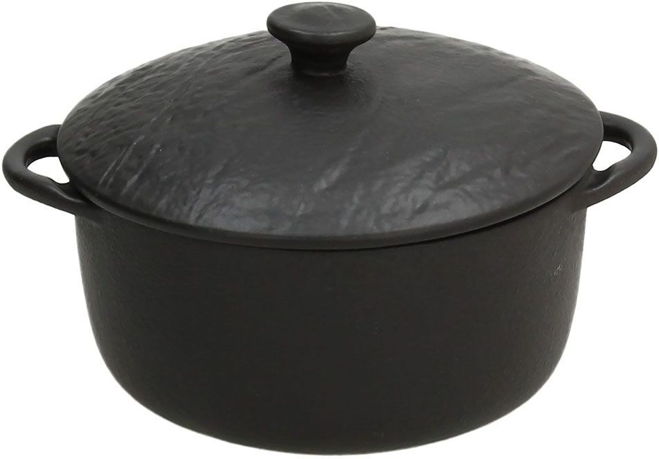 Tognana Cocotte rotonda 14 cm Vulcania Black