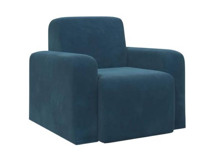 Makastle Sessel Blau Samt