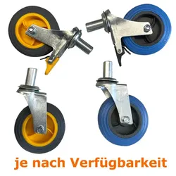 Ersatzräder und Rollen für Reinigungswagen PE Prince Ersatzrad für Systemwagen, 1 Stück je nach Verfügbarkeit