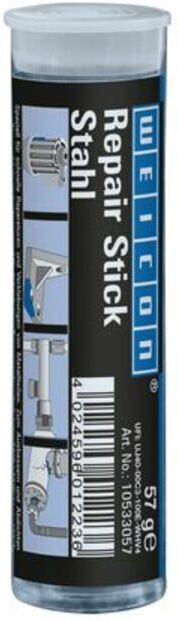 WEICON Repair Stick Stahl, Reparaturknete mit Trinkwasserzulassung, 57 g, dunkelgrau (10533057)
