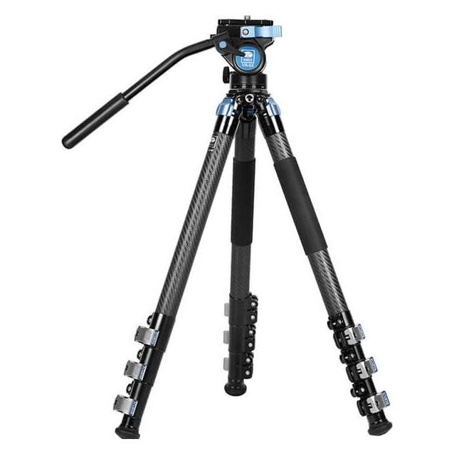 Sirui L-324F+VA-5X Dreibeinstativ Carbon Landschafts Stativ mit VA-5X Videoneiger (Carbon) (781331)