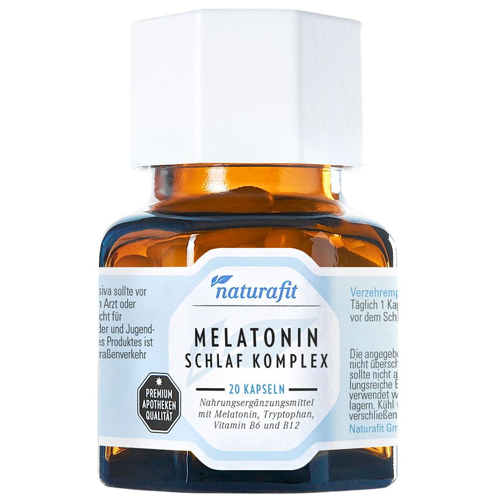 Naturafit Melatonin Schlaf Komplex Kapseln 20 St