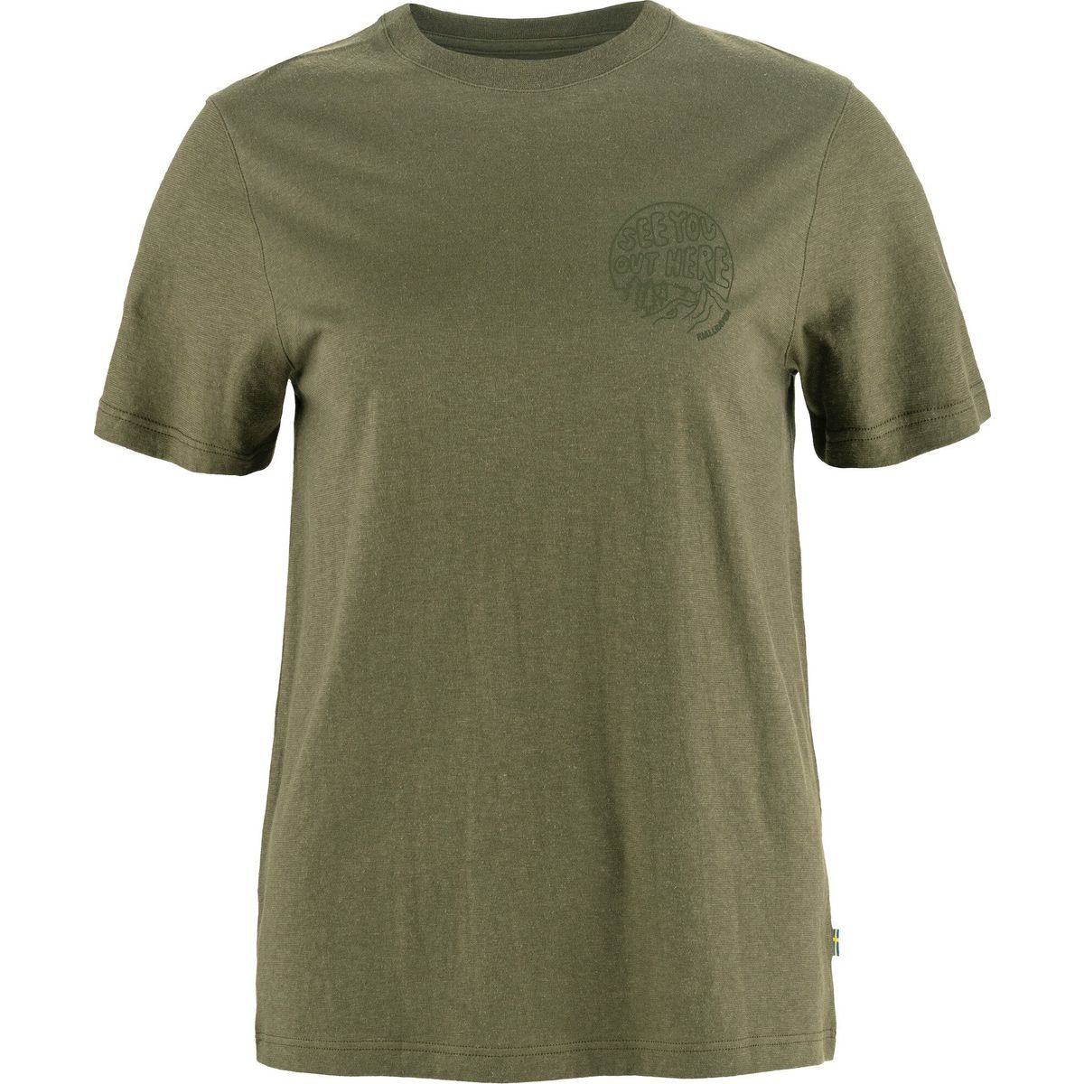 Fjällräven Hemp Blend Out Here T-shirt W green (620) S F14600215-620-S