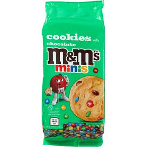 M&Ms Kekse Cookies Chocolate Minis , mit dragierten Schokolinsen, 180 g