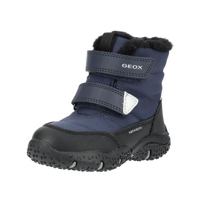 Snowboots GEOX "Geox Stiefel Lederimitat/Textil", Kinder, Gr. 25, navy, Lederimitat, Textil, Schuhe Snowboots