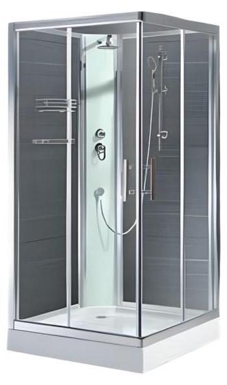 Komfort-Dusche Luxusduschkabine Duschkabine Duschbox Glaskabine 120x90 cm