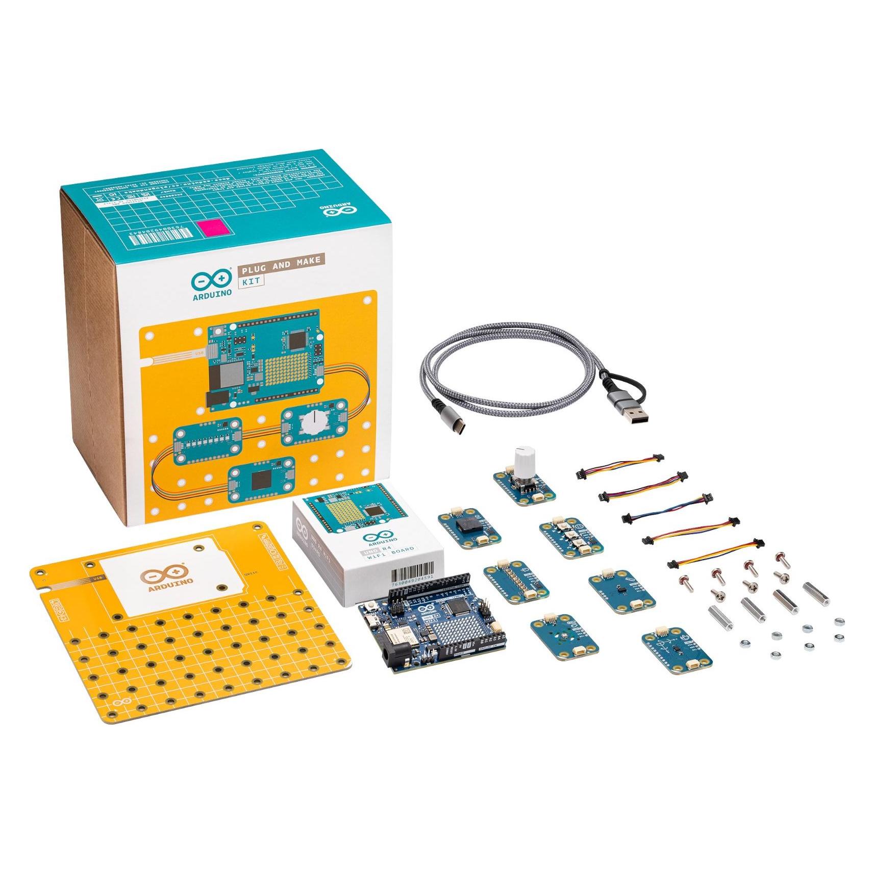 Arduino UNO R4 Wi-Fi Plug-and-Make-Kit (AKX00069)